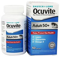 Bausch & Lomb Ocuvite Adult 50+ Eye Vitamin & Mineral Softgels 50 ea (Pack of 4)