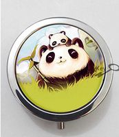 BlackKey Panda Animal 3-Compartment Decorative Pocket Gift Box Case Organizer for Pill, Color 1 -378
