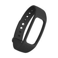Bullker Compatible with ID107/Lite/HR/Pro, ID107Plus HR/Pro/Lite Waterproof Watch Strap Wrist Band for ID 107 107Plus HR Pro Lite Smart Bracelet - Black