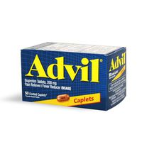 Advil 200 mg Coated Caplets 50 ea (Pack of 3)