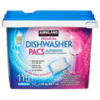 Kirkland Signature Easy to Use, Streak Free Premium Dishwasher Pacs, Automatic Dishwasher Detergent