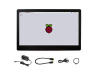Waveshare 11.6inch HDMI LCD (H) with case IPS 1920x1080 Resolution Monitor Capacitive Touch Screen with Toughened Glass Cover Supports Multi Systems and Mini-PCs Raspberry Pi BB Black