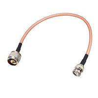 uxcell Low Loss RF Coaxial Cable Connection Coax Wire RG-142 N Male to BNC Male 30cm