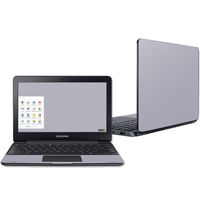 Mightyskins Skin Compatible with Samsung Chromebook 3 11.6" - Solid Gray | Protective, Durable, and Unique Vinyl Decal Wrap Cover | Easy to Apply, Remove, and Change Styles | Made in The USA