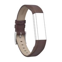 RedTaro Leather Replacement Bands Compatible with Fitbit Alta and Fitbit Alta HR, Genuine Leather Wristbands with Stainless Steel Buckle (Brown, 5.5"-8.1")