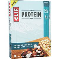 Clifbar Whey Protein Bars - 8-Pack Coconut Almond Chocolate, One Size