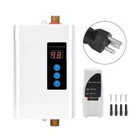 Aufee Water Heater, Household Mini Electric Water Heater Instant Tankless Water Heater Heating Machine, with Temperature Display(U.S. regulations-White)