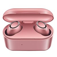 True Wireless Earbuds Bluetooth 5.0 Headphones,Sports in-Ear TWS Stereo Mini Headset with Mic Waterproof Low Latency Instant Pairing 30H Battery Charging Case Noise Cancelling Earphones
