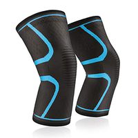 CFR Knee Brace Sleeve Support for Running, Jogging, Sports - Brace for Joint Pain Relief, Arthritis and Injury Recovery,one Pair,Blue,L