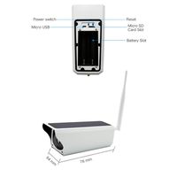 Ocamo 1080P 2M Solar Powered Camera Video Recorder WiFi IP67 Waterproof CCTV Camera for Outdoor