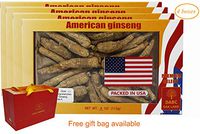 DABC OAK LAND 4OZ*4=453g/4 Boxes Hand-Selected American Wisconsin Farmed Ginseng Root | Long Large Branch 美国长枝西洋参 花旗参 礼盒装 |Cultivated American Wisconsin Ginseng WI 110#L Box