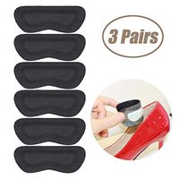 Heel Grips Pads Liner for Loose Shoes,Leather High Heel Pads for Shoes Too Big,High Heel Inserts for Women Men Anti Slip Blister, High Heel Insoles,3 Pairs