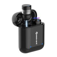 Pasavant Wireless Earbuds, Bluetooth Earbuds Bluetooth 5.0 TWS Wireless Earphones Auto Pairing Bluetooth Headset w Built-in Mic with Charging Case for Android & iPhone (Black)