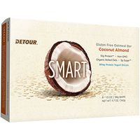 Detour Smart Gluten Free Oatmeal Bar, Coconut Almond, 11.7 Ounce, 9 Count