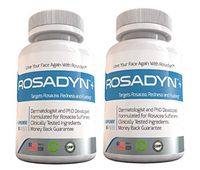 Rosacea Treatment Supplement by Rosadyn | Relief for Face & Nose Redness, Acne and Red Eyes | Works Internally Unlike a Cleanser Wash, Moisturizer, Cream or Other Skin Care Products| Natural (2)