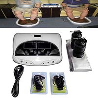 POEO Foot Ionic Detox Machine with Infrared Therapeuticbelts & Dual LCD, Cleanse Negative Hydrogen System for Dual Users