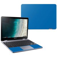 MightySkins Skin Compatible with Samsung Chromebook Plus LTE (2018) - Solid Blue | Protective, Durable, and Unique Vinyl Decal wrap Cover | Easy to Apply, Remove, and Change Styles | Made in The USA