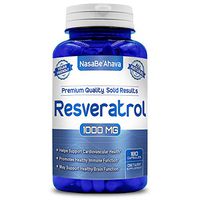 NASA Beahava 100% Pure Resveratrol - 1000mg Per Serving Max Strength (180 Capsules) Antioxidant Supplement Extract, Natural Trans-Resveratrol Pills for Heart Health & Weight Loss