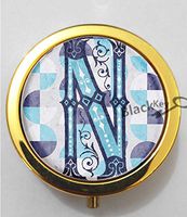 BlackKey Letter N 3-Compartment Decorative Pocket Gift Box Case Organizer for Pill, Color 2 -1397