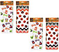 Halloween Cello Bags with Twist Ties- Trick or Treat Favor Bags (80 Bags)