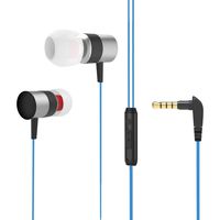 Wired Earphones, in Ear Earbuds with mic,Sport Noise Cancelling Headset Best bass Stereo Android Headphones of DiQi (Blue)