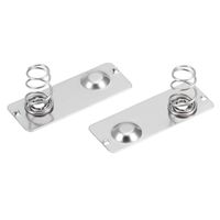 uxcell 50Pcs AA Battery Negative to Positive Conversion Spring Contact Nickeling Plate 29mmx11mm