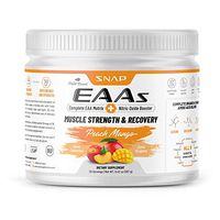 Essential Amino Acids (EAAs) Peach Mango Flavor by Snap Supplements for Muscle Strength and Recovery