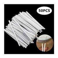 100mm PE Wrapped Metal Strips Straps Nose Bridge Strip, Mæsk Nose Bridge Strip, for DIY Mæsk Handmade Crafting Making Nose Bridge Clip (50pc)