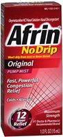 Afrin No Drip Original Nasal Decongestant Pump Mist 15 mL (Pack of 10)