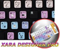 XARA DESIGNER PRO KEYBOARD DECALS SHORTCUTS