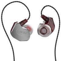 WRZ X6 Earphones in Ear Headphones Wired Earbuds Noise Isolating Bass Stereo Headsets with Microphone Remote Volume Control for iOS Android Smartphone Cellphones Laptop Tablet PC Computer - Grey