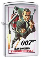 Zippo Lighter: James Bond 007 Thunderball - High Polish Chrome 79341