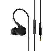 in-Ear Earphones, Licoers Wired Headphones Mic Heave Bass Stereo Noise Isolating Volume Control Sports HiFi Earphones for iPhone, IPad, Android Smartphones, Mp3/mp4 Player, Tablet, Etc (Black)