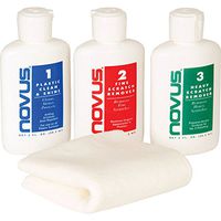 Novus Cleaning and Scratch Remover Kit with Microfiber Cleaning Cloth - 2 Ounce Set
