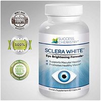 Sclera White Eye Brightening Formula by Success Chemistry- For Beautiful Bright Eyes. Preserve Eye Vision Health, Reduce Eye Strain & Fatigue. Anti-Macular Degeneration Formula. Non-GMO 60 Veggie CAPS