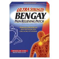 Bengay Pain Relieving Patch Ultra Strength Regular Size Patches 5 CT (Pack of 18)