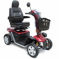 Pride Mobility - Pursuit XL - Heavy Duty Scooter - 4-Wheel - Candy Apple Red