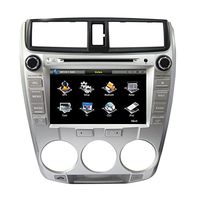 2 Din 8inch Car DVD player with GPS navigation,free map, audio Radio stereo,USB/SD,AUX,Bluetooth/TV,touch screen for HONDA CITY 2008-2011