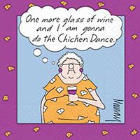 Over the Hill 'One More Glass of Wine' Small Napkins (20ct)