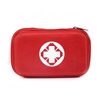 Sannysis Red Backpack Family Travel Outdoor Emergency Medicine Bag Oxford Cloth Responder Multifunction Small Medicine Pouc Camping Survival First Aid Kits 21x12x3cm (C)