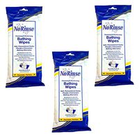 SPECIAL PACK OF 3-No Rinse Bathing Wipes Retail Package
