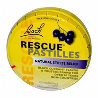 Nelson Bach Rescue Pastilles - Natural Stress Relief - Black Currant Flavor - Net Wt. 1.7 OZ (50 g) - Pack of 3