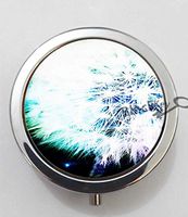 BlackKey Dandelion Flower Pattern 3-Compartment Decorative Pocket Gift Box Case Organizer for Pill, Color 1 -1218