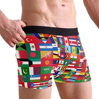WXLIFE National Political World Flag Boxer Briefs Men's Underwear for Men Boy