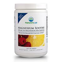 Magnesium Soothe - 350mg - 16.5oz (100 Servings) Protein Synthesis, Muscle and Nerve Function, Blood Pressure Regulation, Energy Production, Overall Cardiovascular Health.