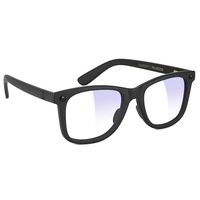 GLASSY Mikemo Premium Blue Light Blocking Glasses, Anti Eyestrain and Fatigue, Glasses for Computer and Gaming, Black Out Frame, Clear Lens