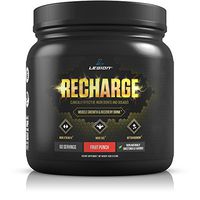 Legion Recharge Post Workout Supplement - All Natural Muscle Builder & Recovery Drink with Creatine Monohydrate. Naturally Sweetened & Flavored, Safe & Healthy. Fruit Punch, 60 Servings.