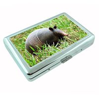 Perfection In Style Silver Cigarette Case Metal Wallet Armadillo Design D001
