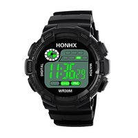 Fxbar,Fashion Mens Riding Sport Watch Cool Design Waterproof Digital Sports Watch(C)