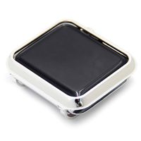 UKCOCO Compatible Apple Watch 42mm Case, Solid Aluminium Alloy CNC Polishing Metal Frame Bezel Replacement Cover Protecive Bumper for iWatch Series 1/2/3 Sport Editon (42mm Silver)
